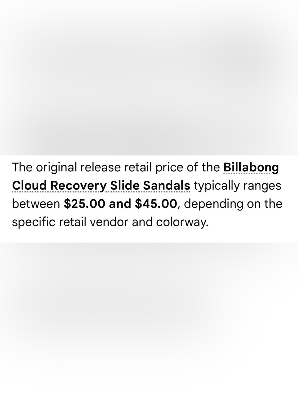Billabong Cloud Recovery Slide Sandal - Picture 6 of 7